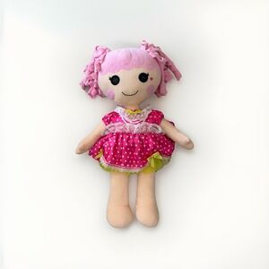 Build-A-Bear Lalaloopsy Jewels Sparkles Plush Doll 20" Pink Polka Dot Dress BAB